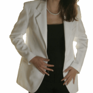 Ladies White Blazer